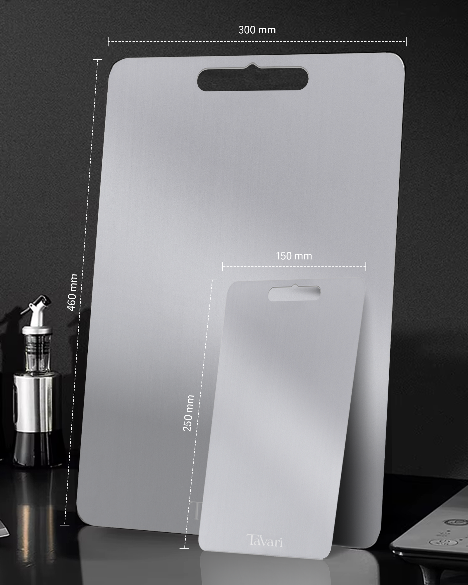 Tavari RVS snijplanken set