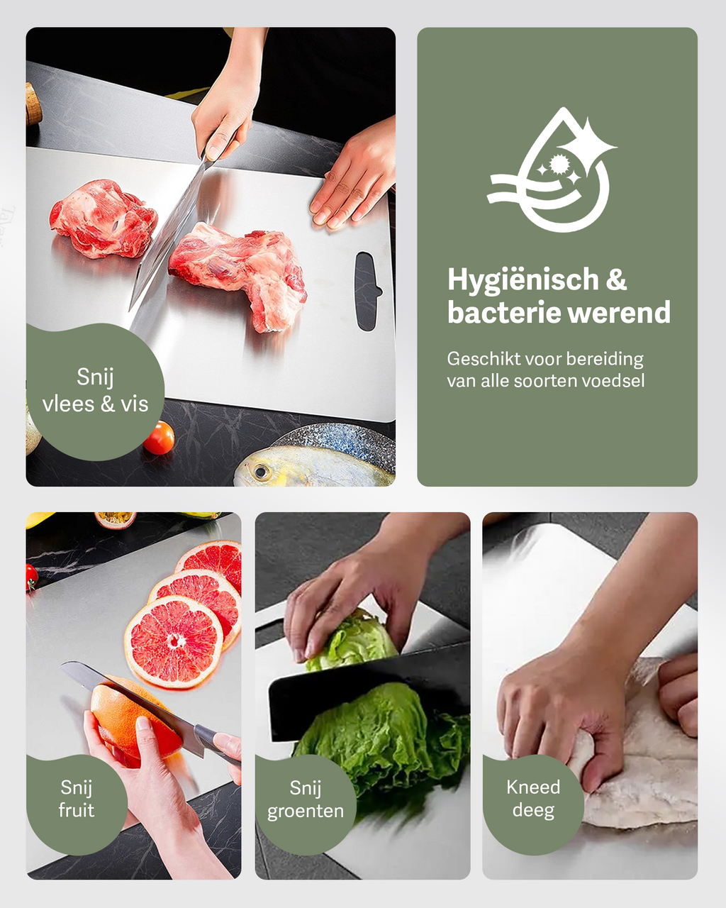 Tavari RVS snijplanken set