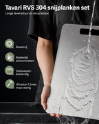Tavari RVS snijplanken set