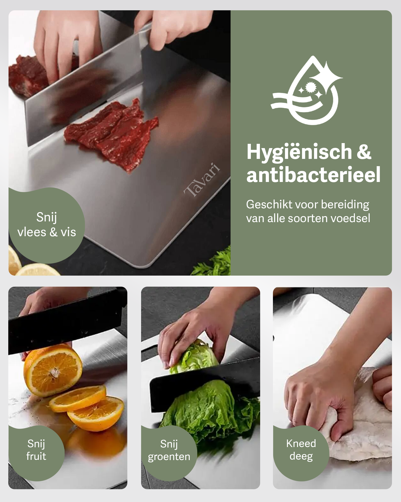 Tavari 100% zuiver titanium snijplank