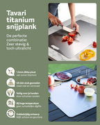 Tavari 100% zuiver titanium snijplank