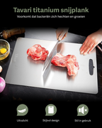 Tavari 100% zuiver titanium snijplank