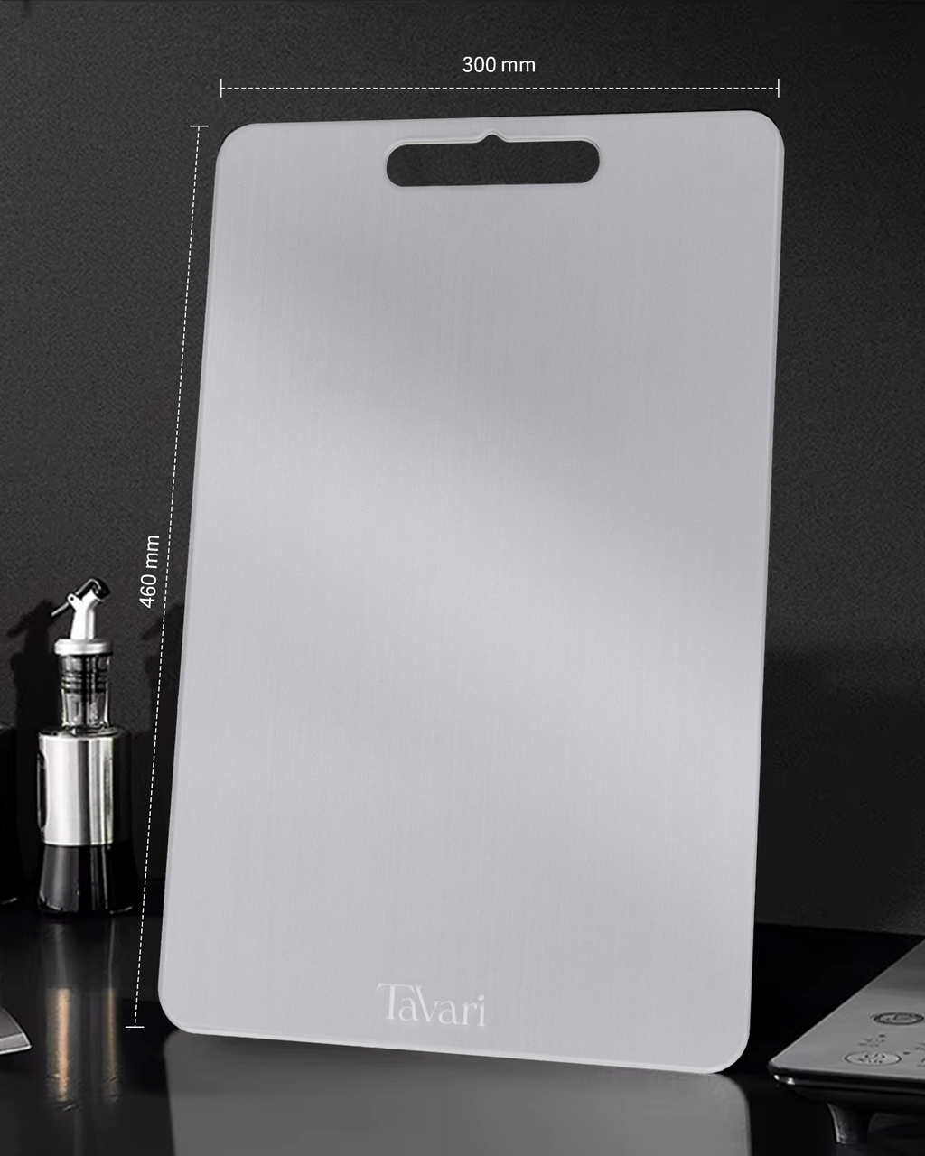 Tavari 100% zuiver titanium snijplank XL
