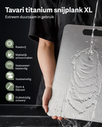 Tavari 100% zuiver titanium snijplank XL
